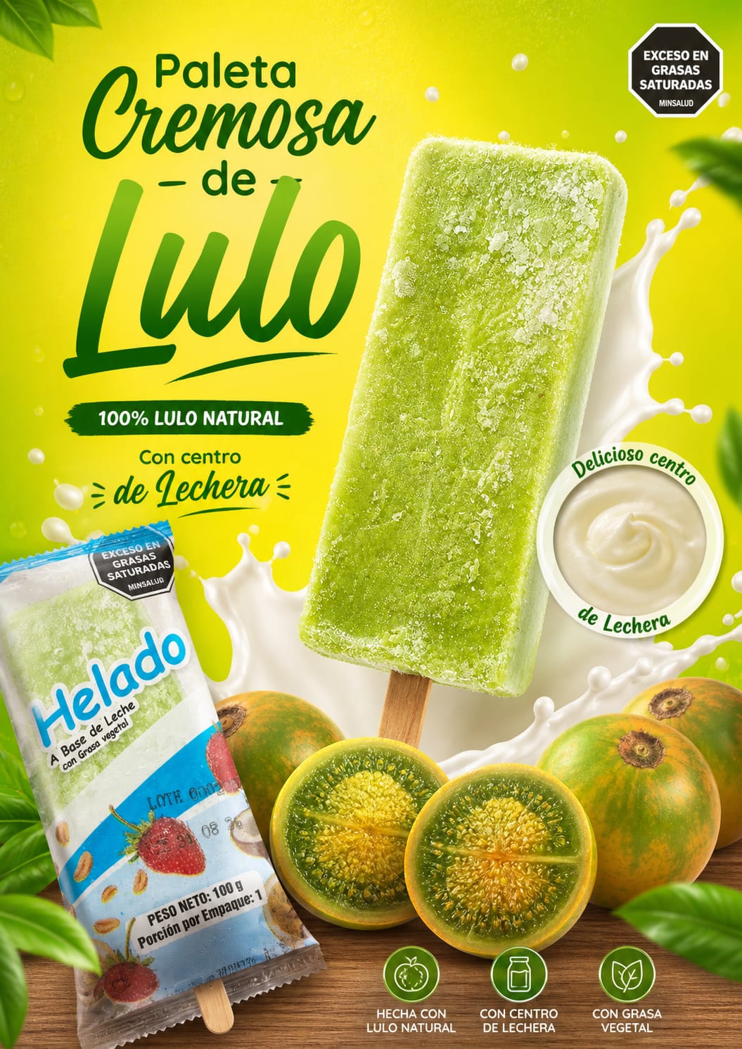 Paleta Cremosa - Lulo