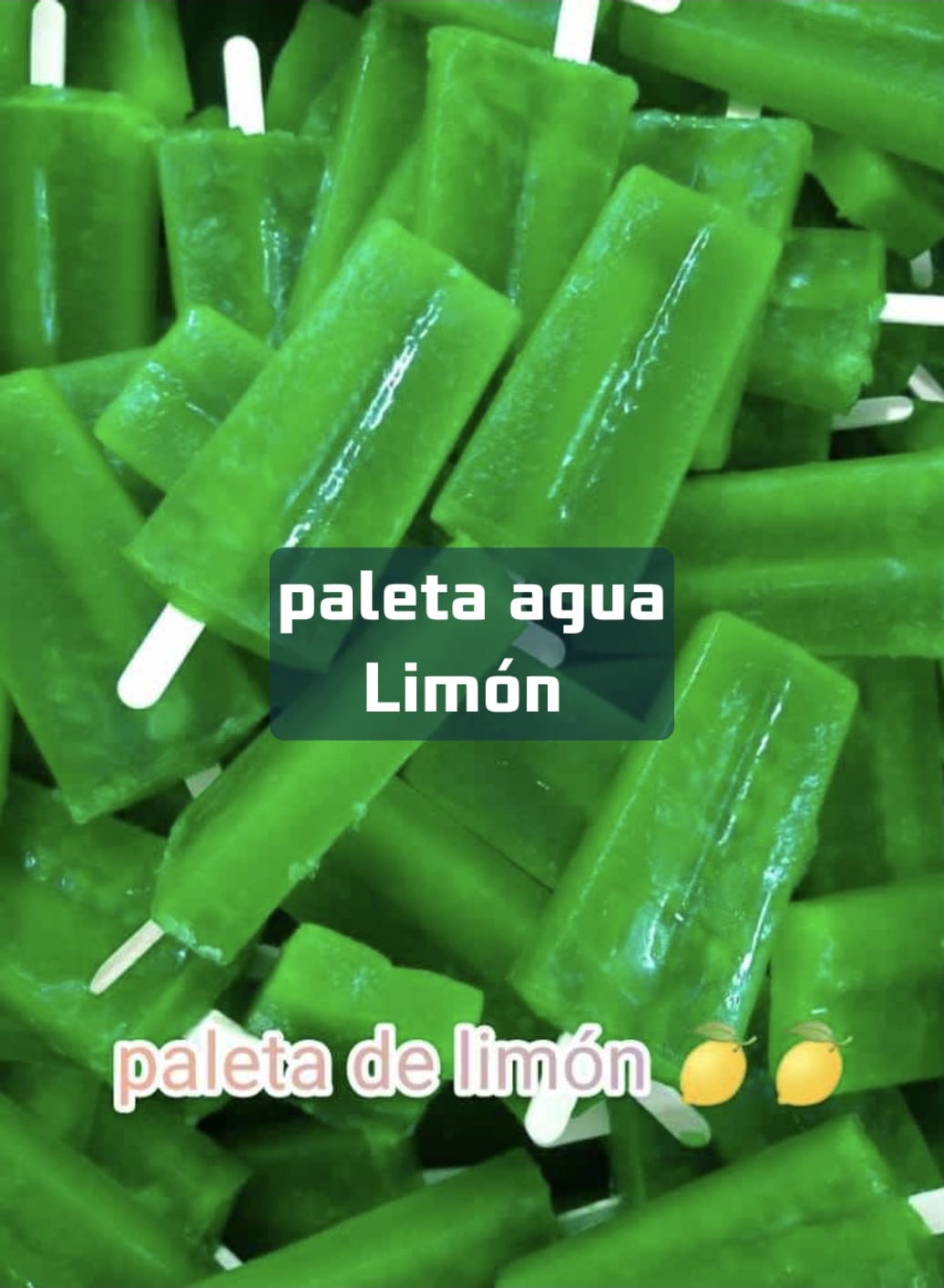 Paleta Refrescante de Agua - Limón