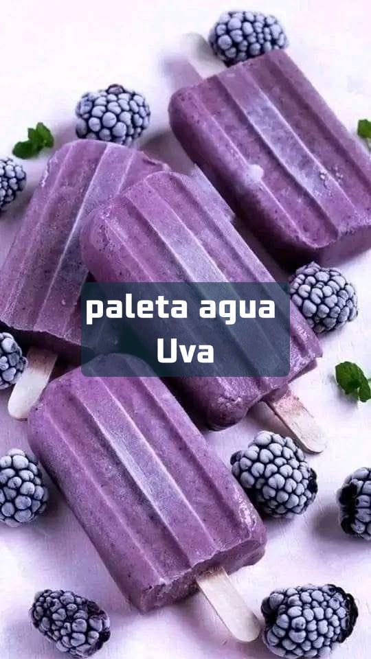Paleta Refrescante de Agua - Uva