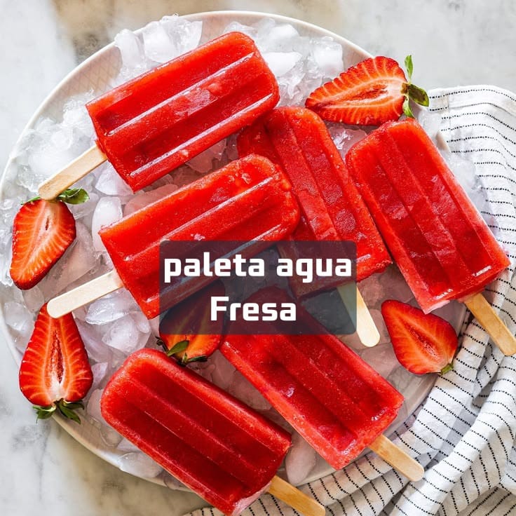 Paleta Refrescante de Agua - Fresa