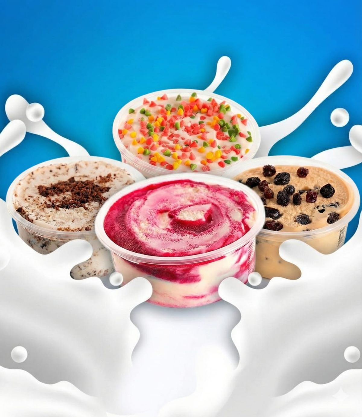Tarrinas de crema de helados